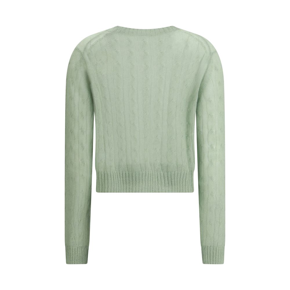 Brunello Cucinelli Wool Mohair And Cable Knit Sweater Glam Steals