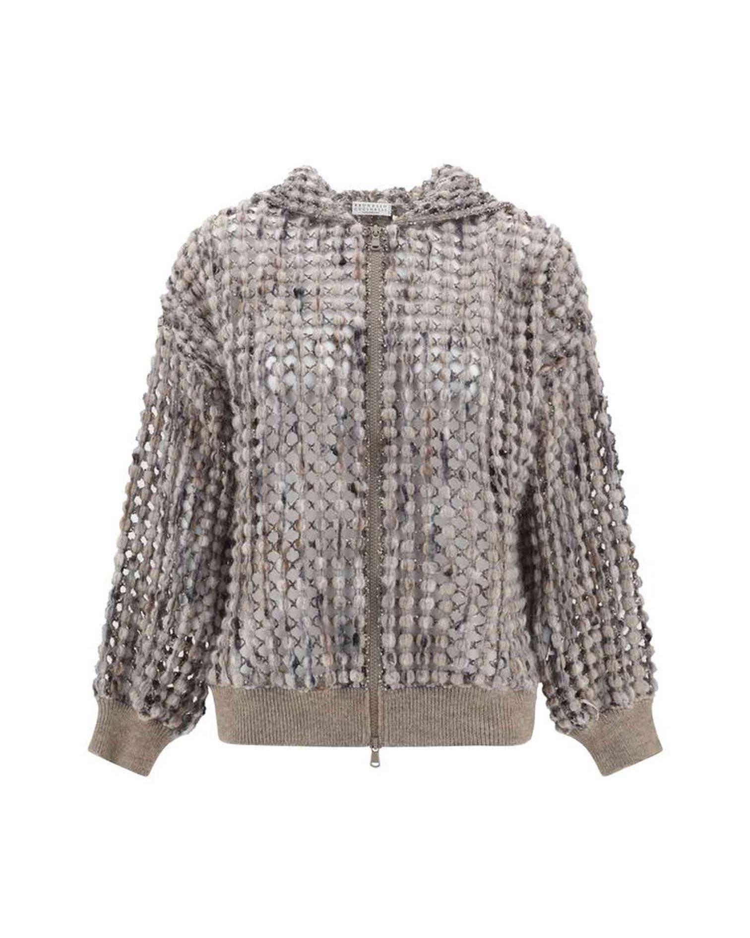 Brunello Cucinelli Wool Perfored Cardigan Glam Steals
