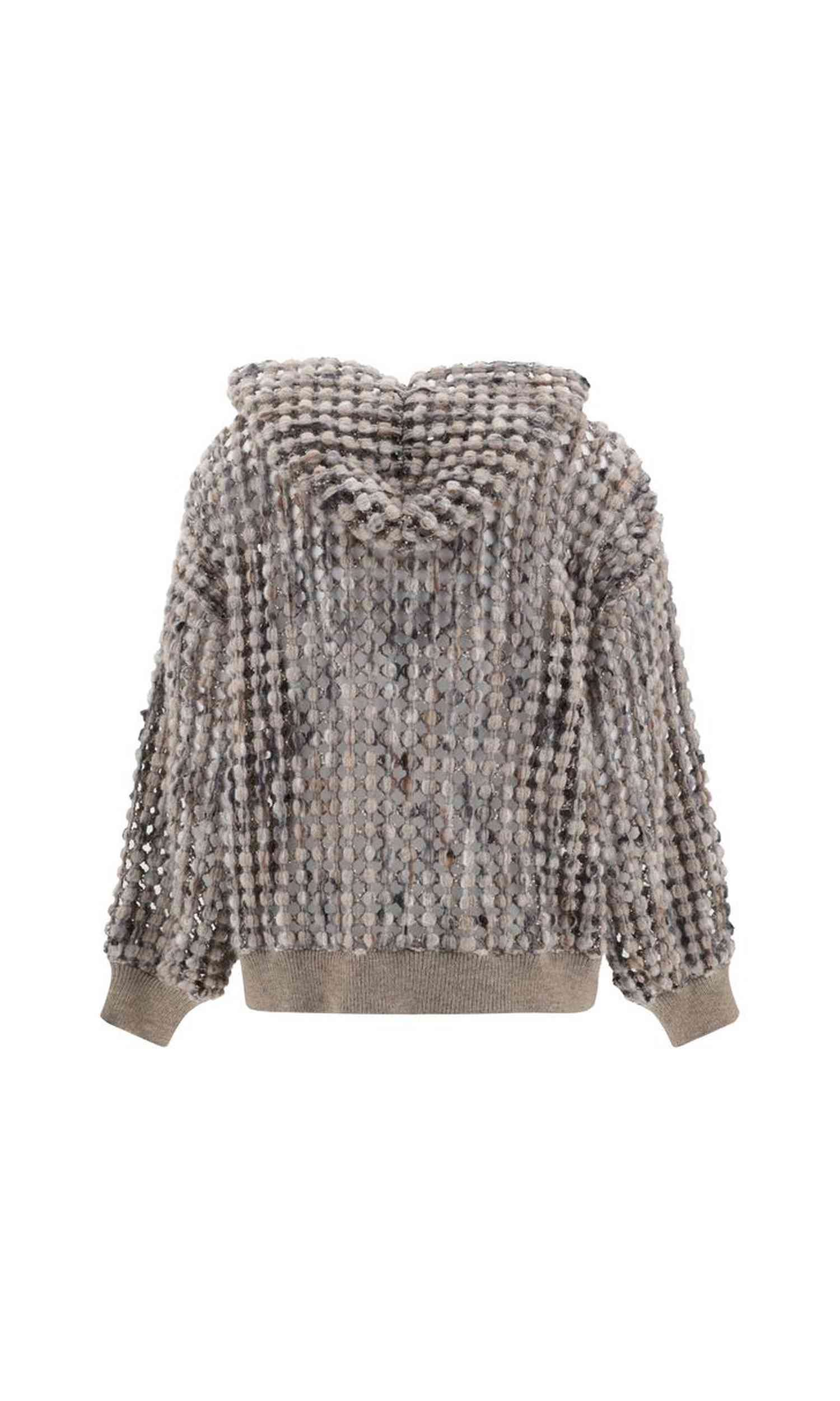 Brunello Cucinelli Wool Perfored Cardigan Glam Steals