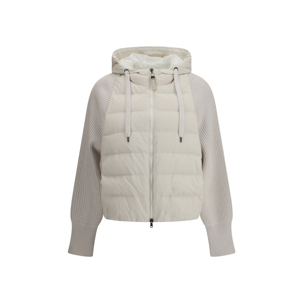 Brunello Cucinelli Wool Sleeved Down Jacket Glam Steals