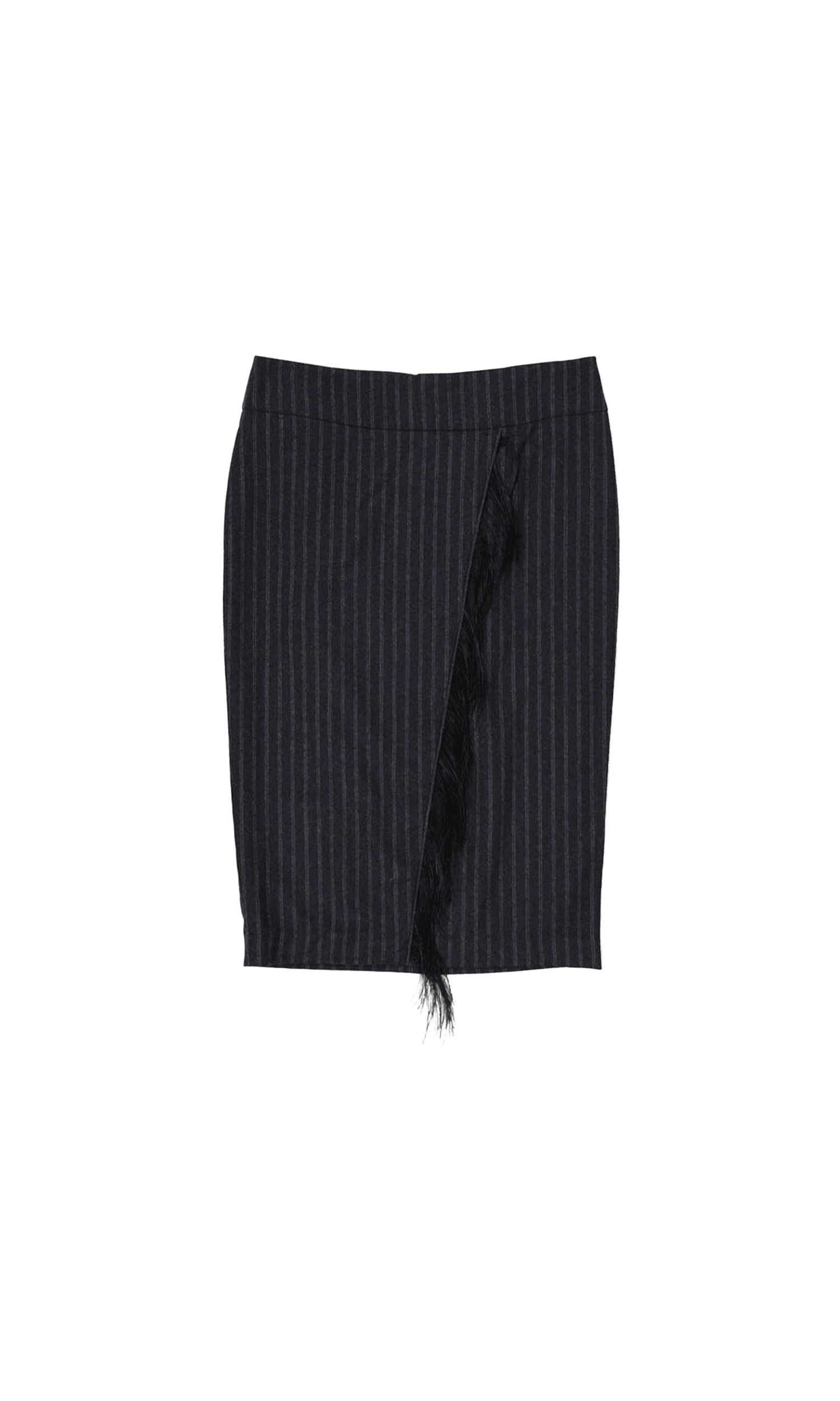 Brunello Cucinelli Wool Striped Skirt Glam Steals