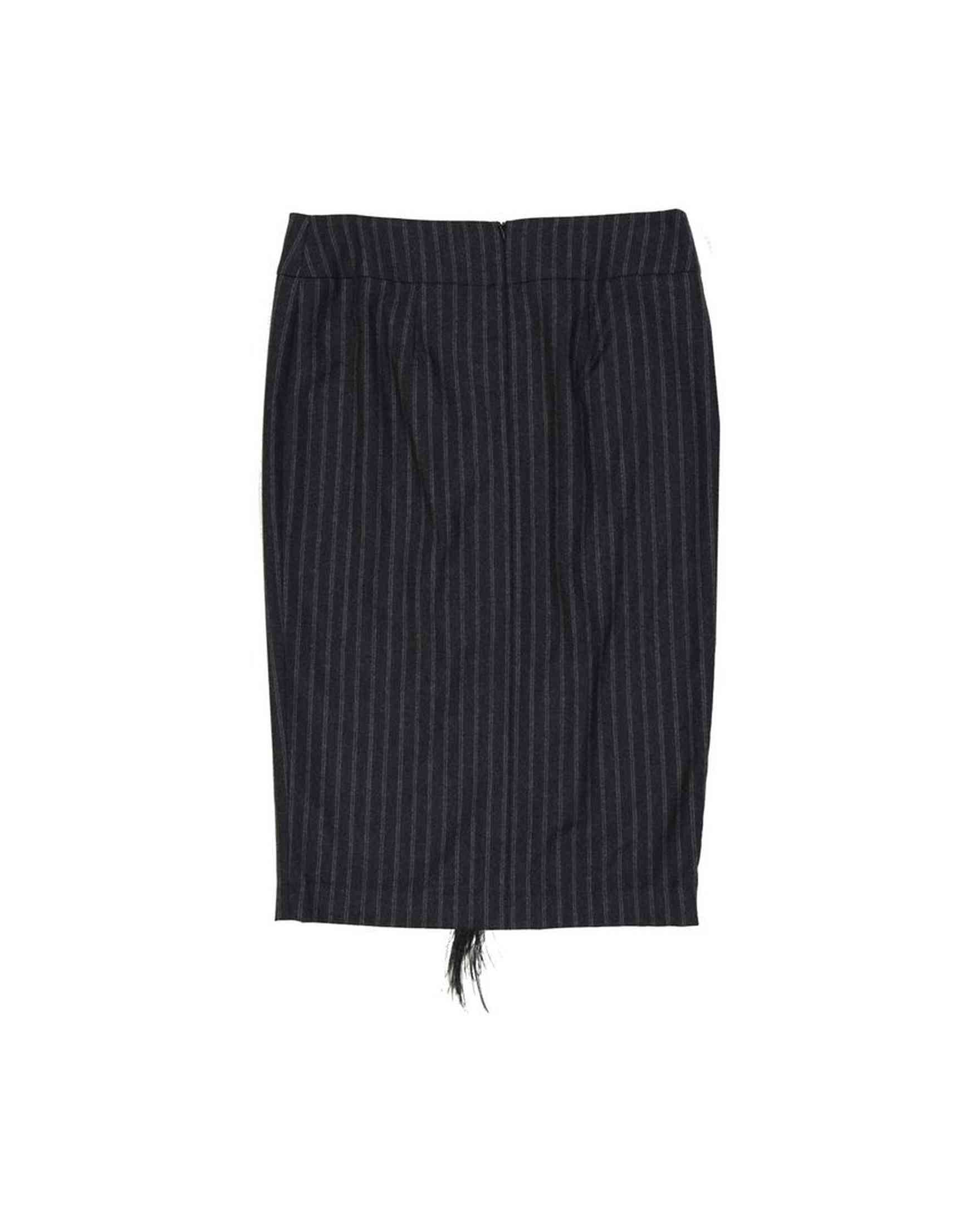 Brunello Cucinelli Wool Striped Skirt Glam Steals