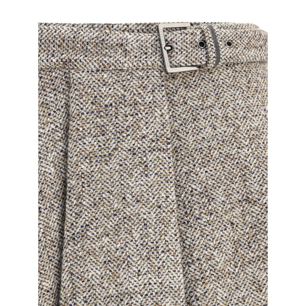 Brunello Cucinelli Wool Virgin Midi Skirt Glam Steals