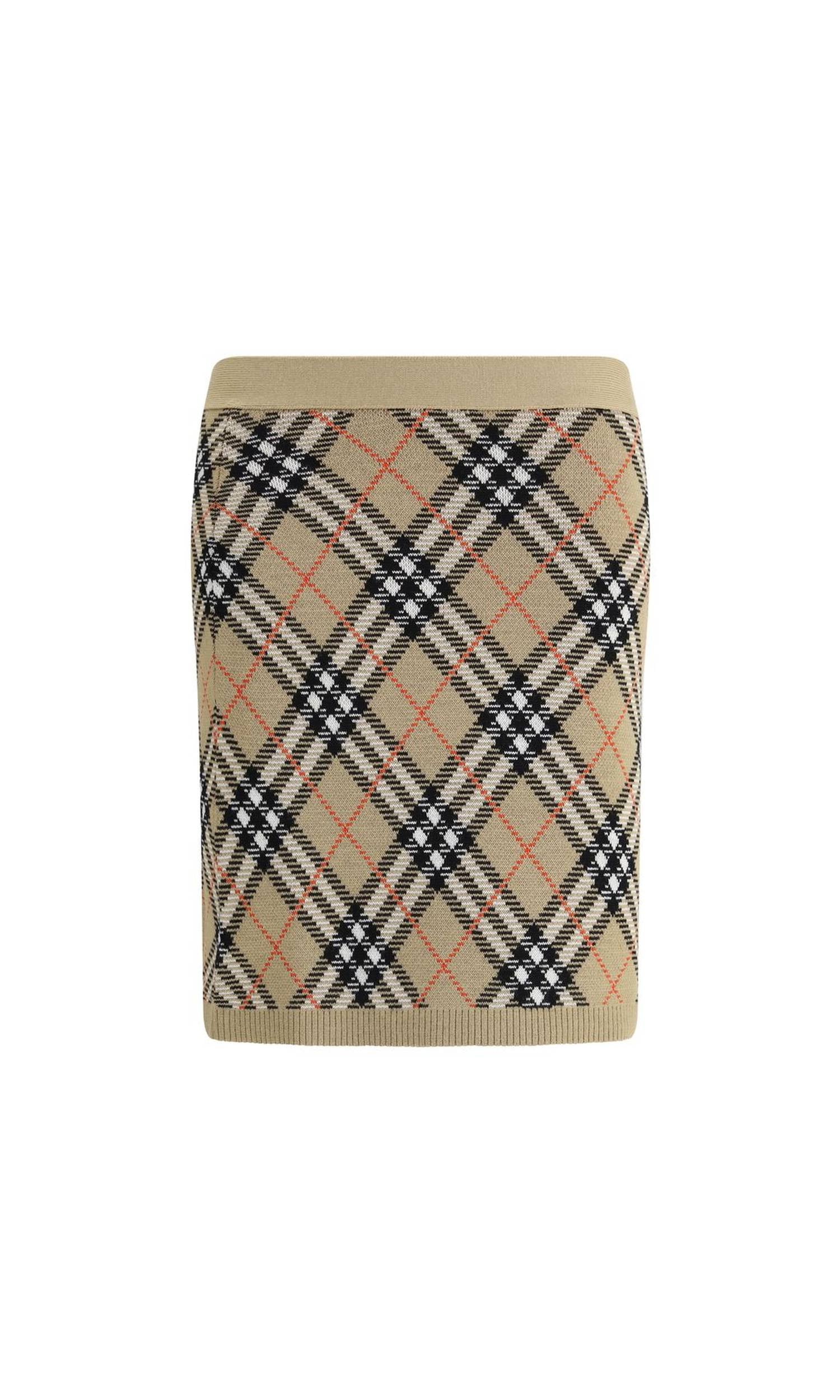 Burberry Archivio Check Miniskirt Glam Steals
