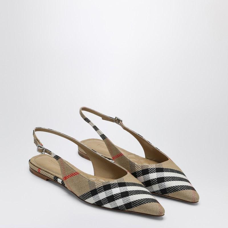 Burberry Ballerine Slingback Birdie Check Glam Steals