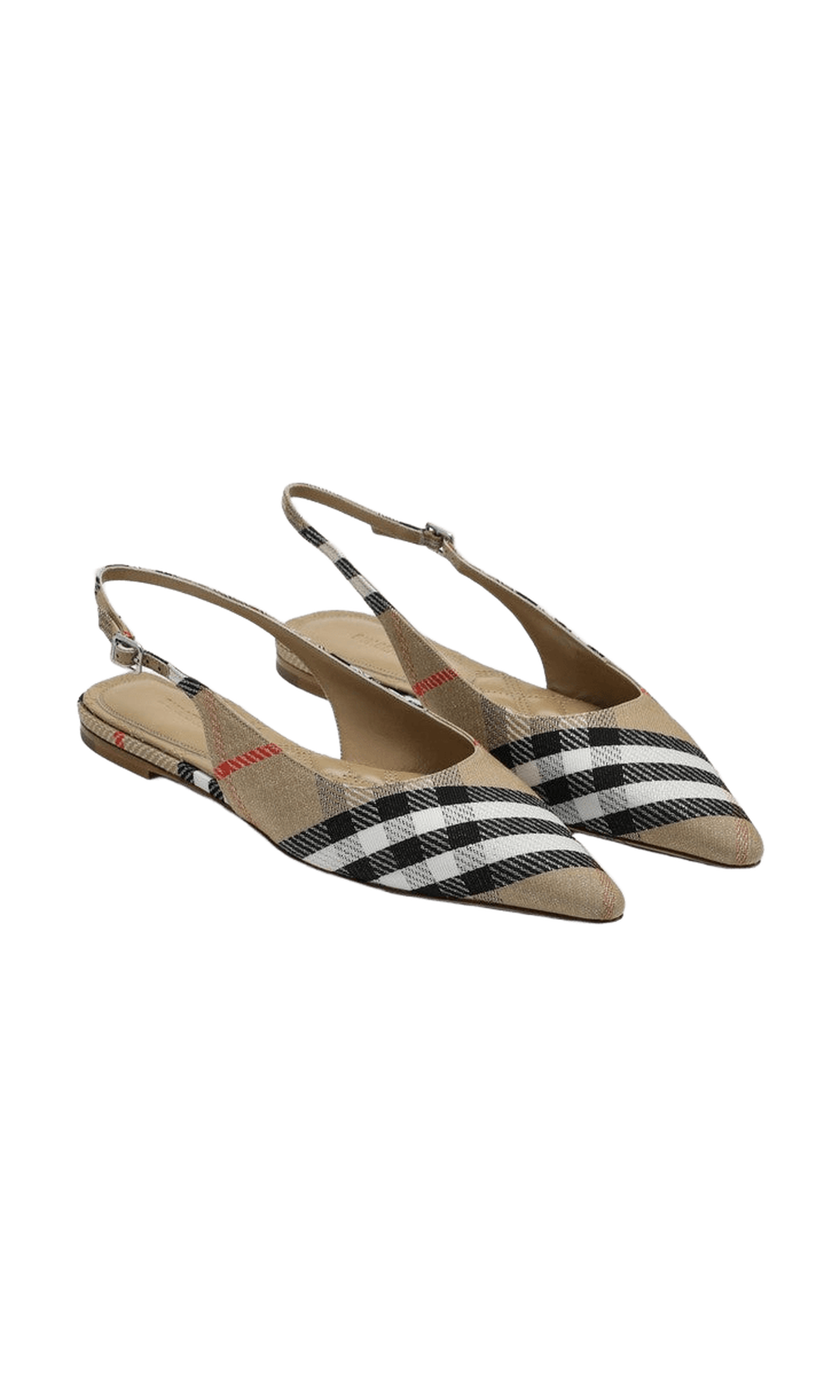 Burberry Ballerine Slingback Birdie Check Glam Steals