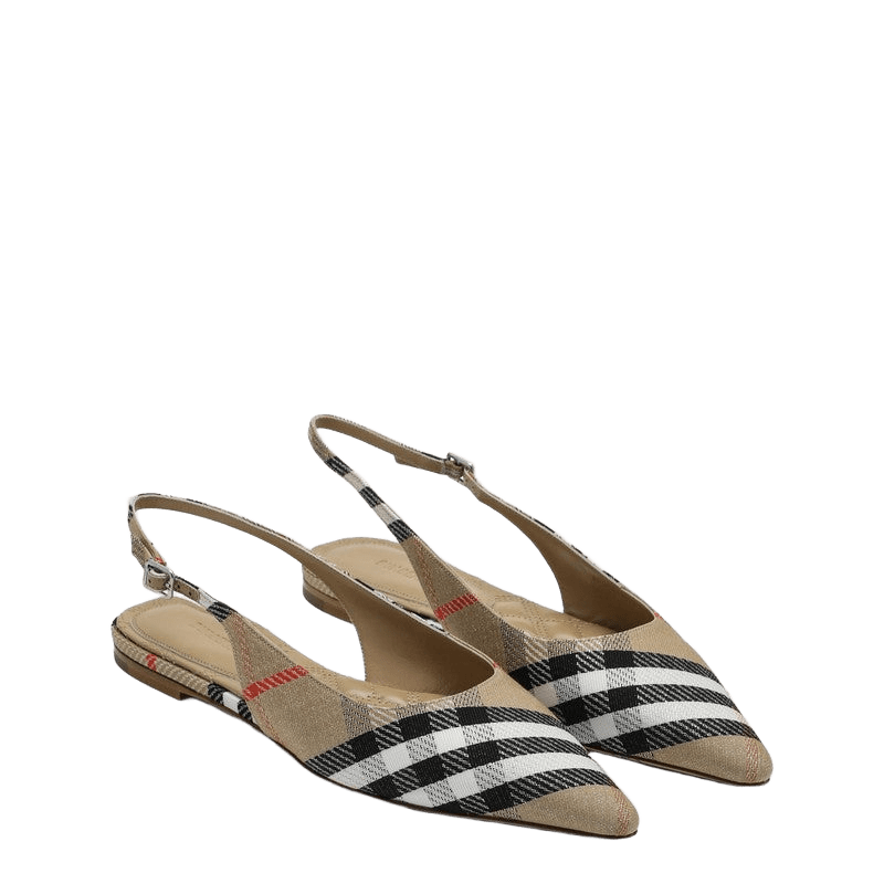 Burberry Ballerine Slingback Birdie Check Glam Steals