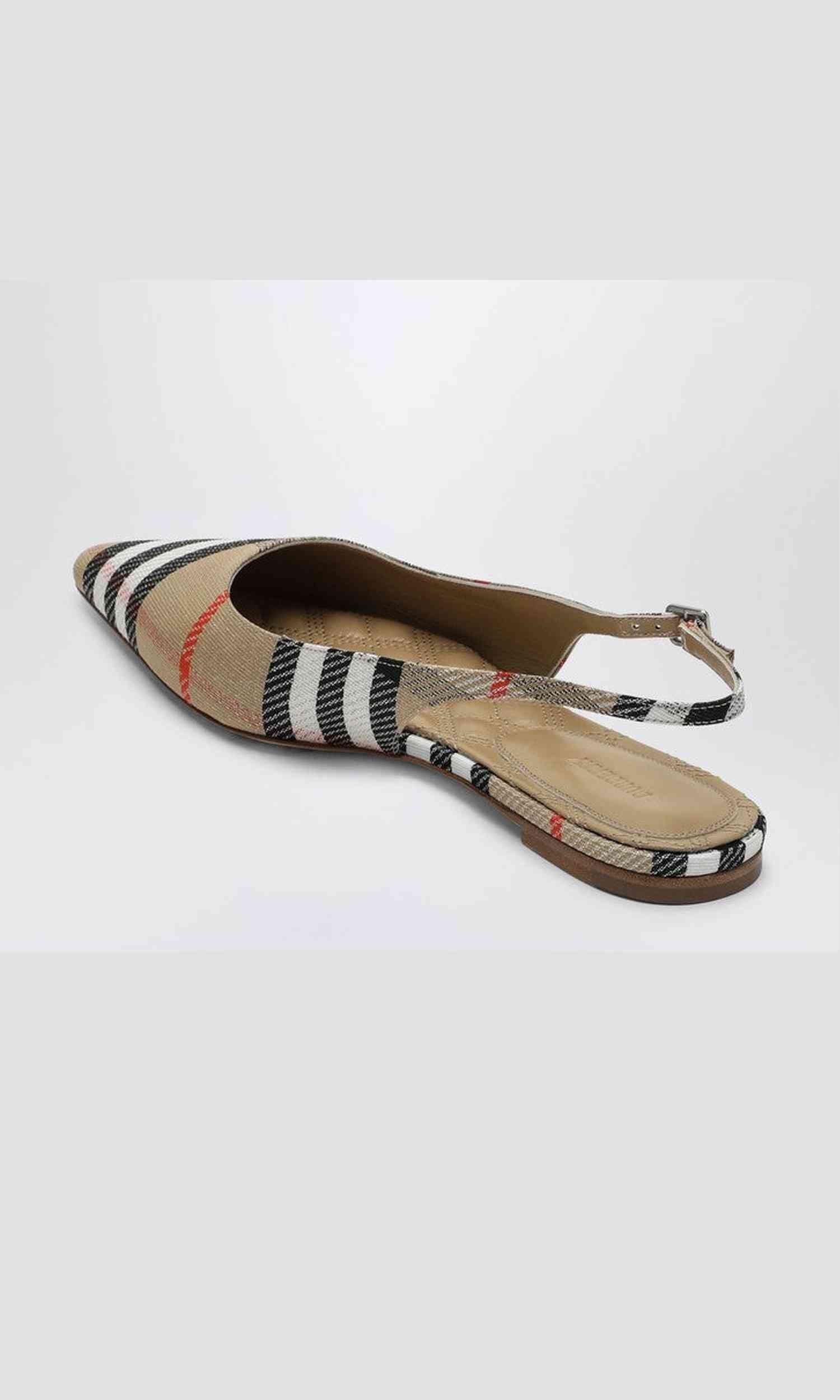 Burberry Ballerine Slingback Birdie Check Glam Steals