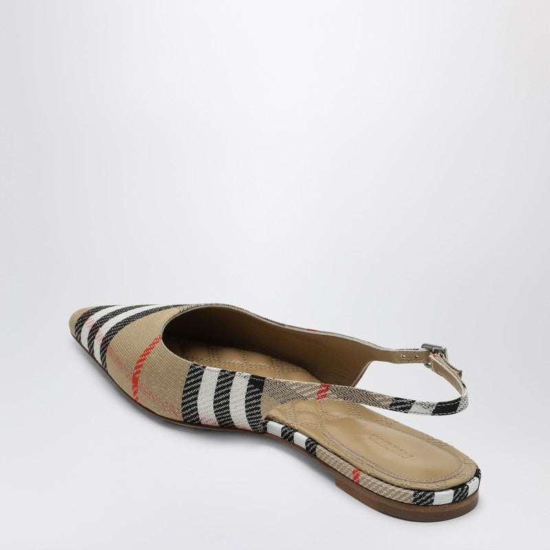 Burberry Ballerine Slingback Birdie Check Glam Steals