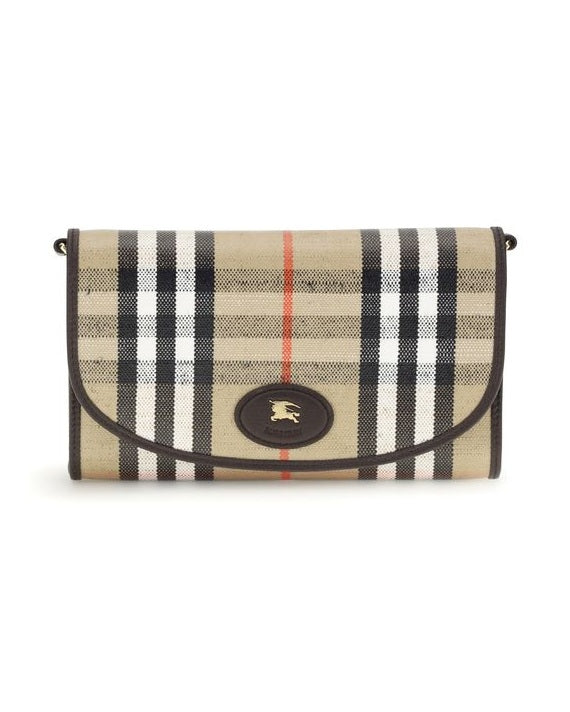 Burberry Beige Cotton Clutch Bag Glam Steals