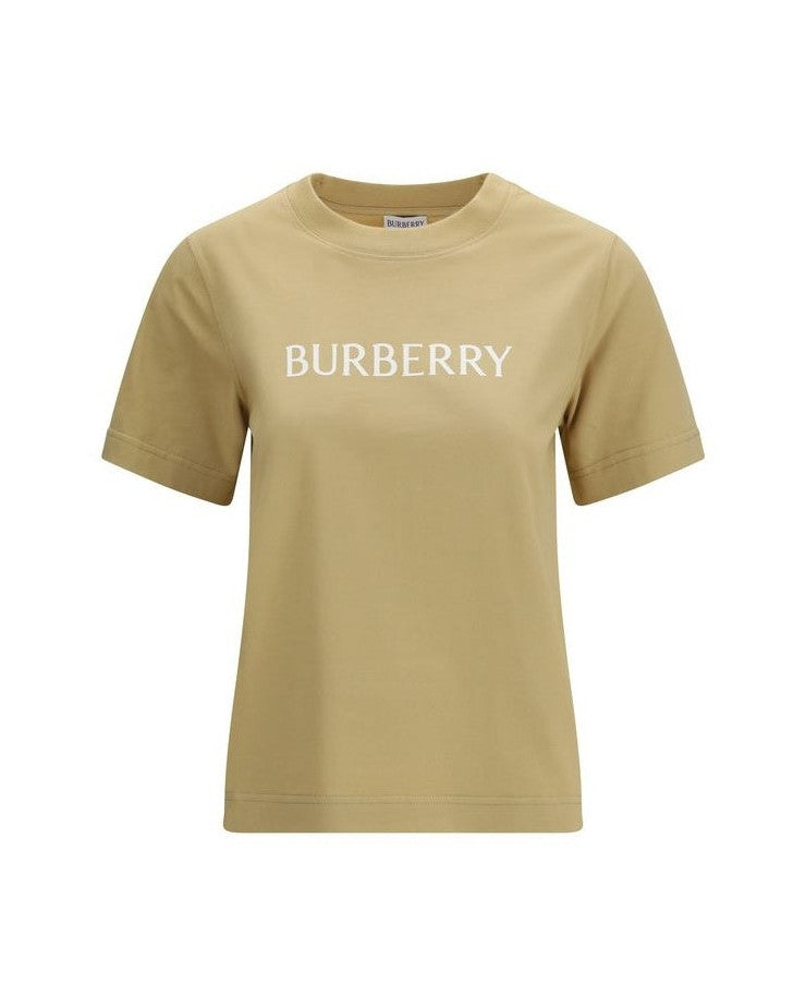 Burberry Beige Cotton T-shirt Glam Steals