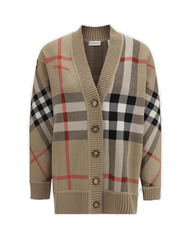 Burberry Beige Polyester Cardigan Glam Steals