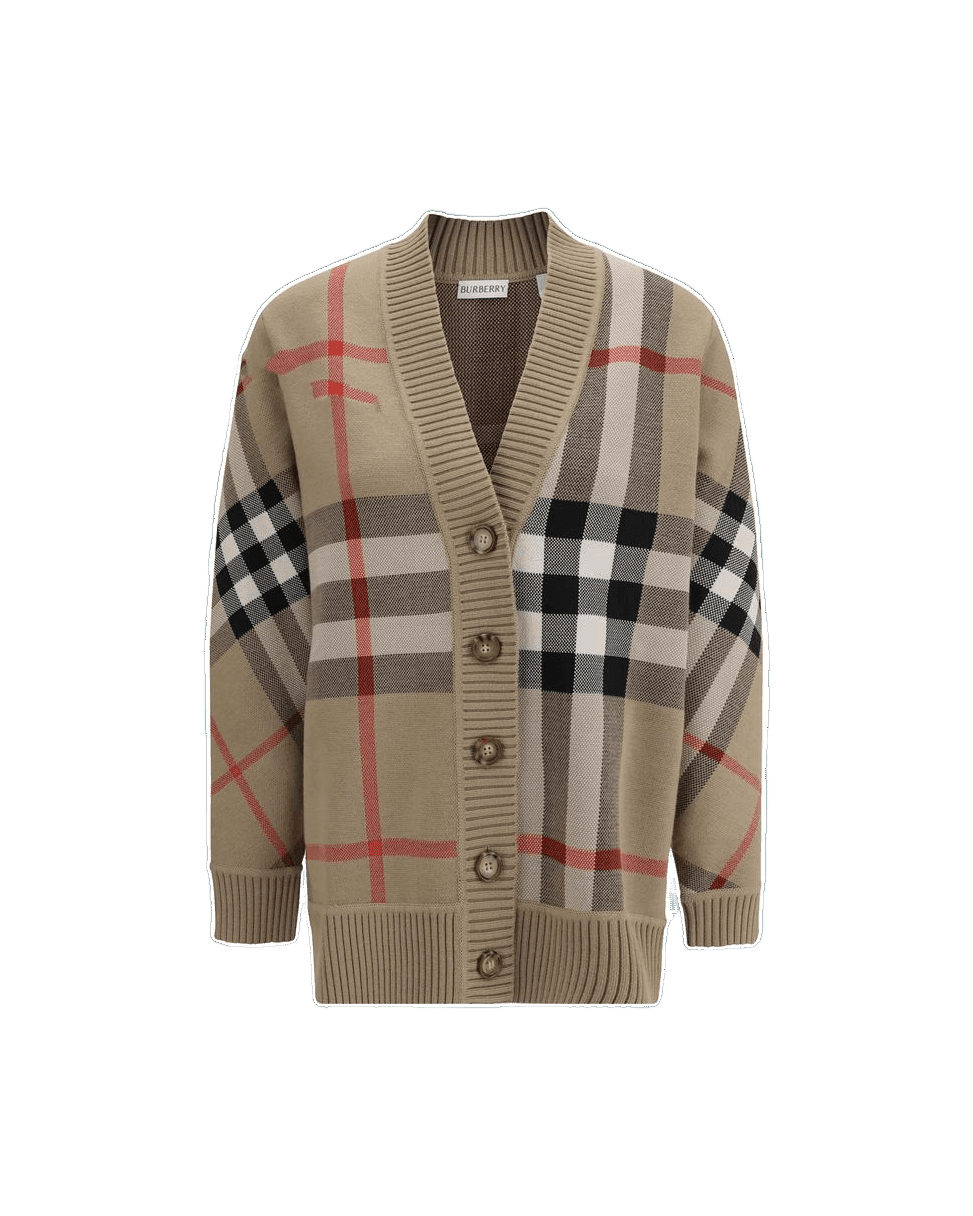 Burberry Beige Polyester Cardigan Cardigans
