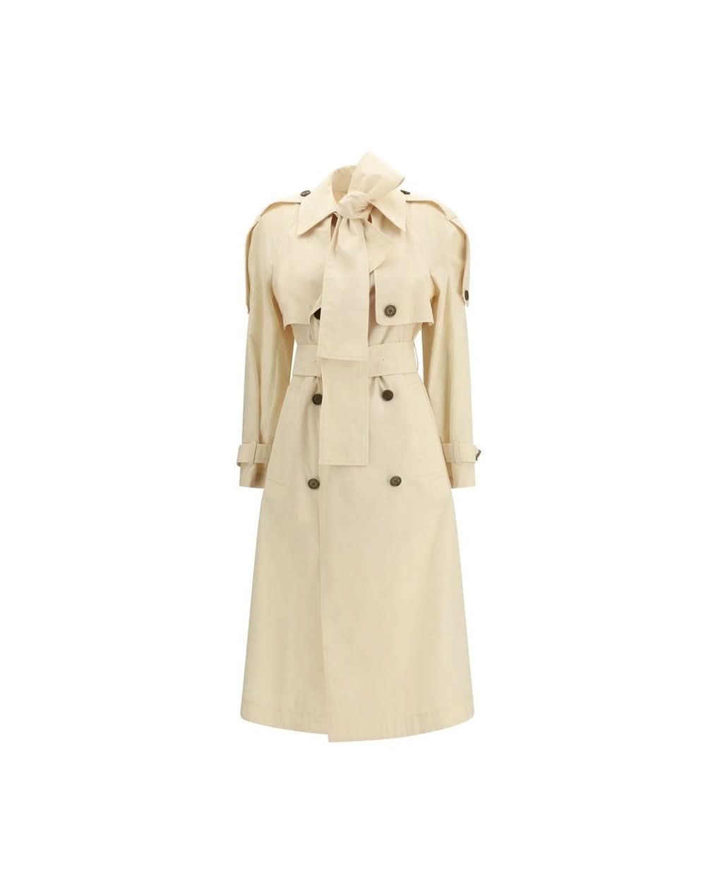 Burberry Beige Polyester Trench Coat 