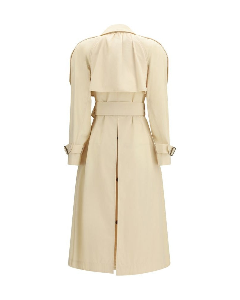 Burberry Beige Polyester Trench Coat Glam Steals