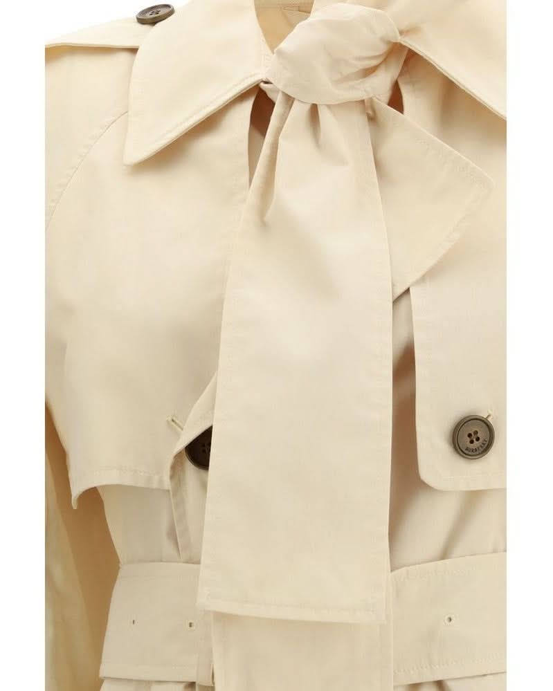 Burberry Beige Polyester Trench Coat 