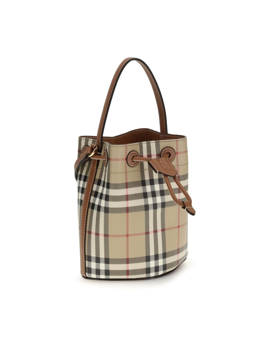 Burberry Beige Polyethylene Backet Bag Glam Steals