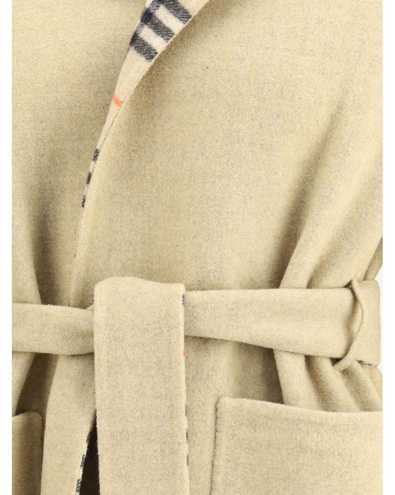 Burberry Beige Wool Coat Glam Steals
