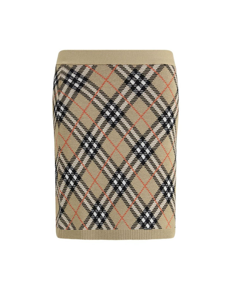Burberry Beige Wool Mini Skirt Glam Steals