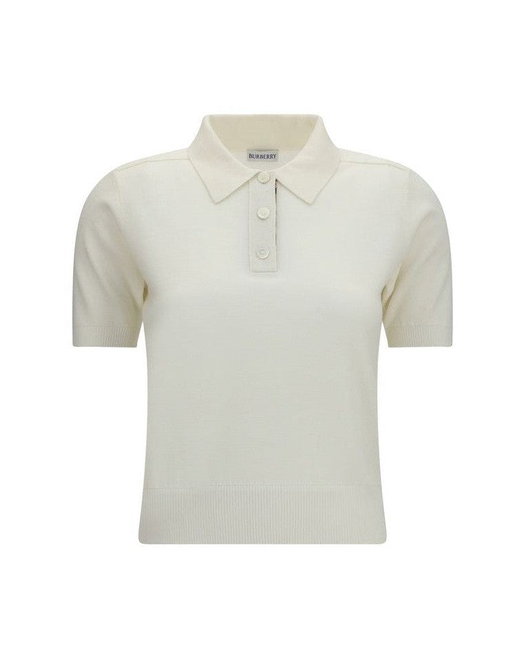 Burberry Beige Wool Oves Aries Polo Shirt