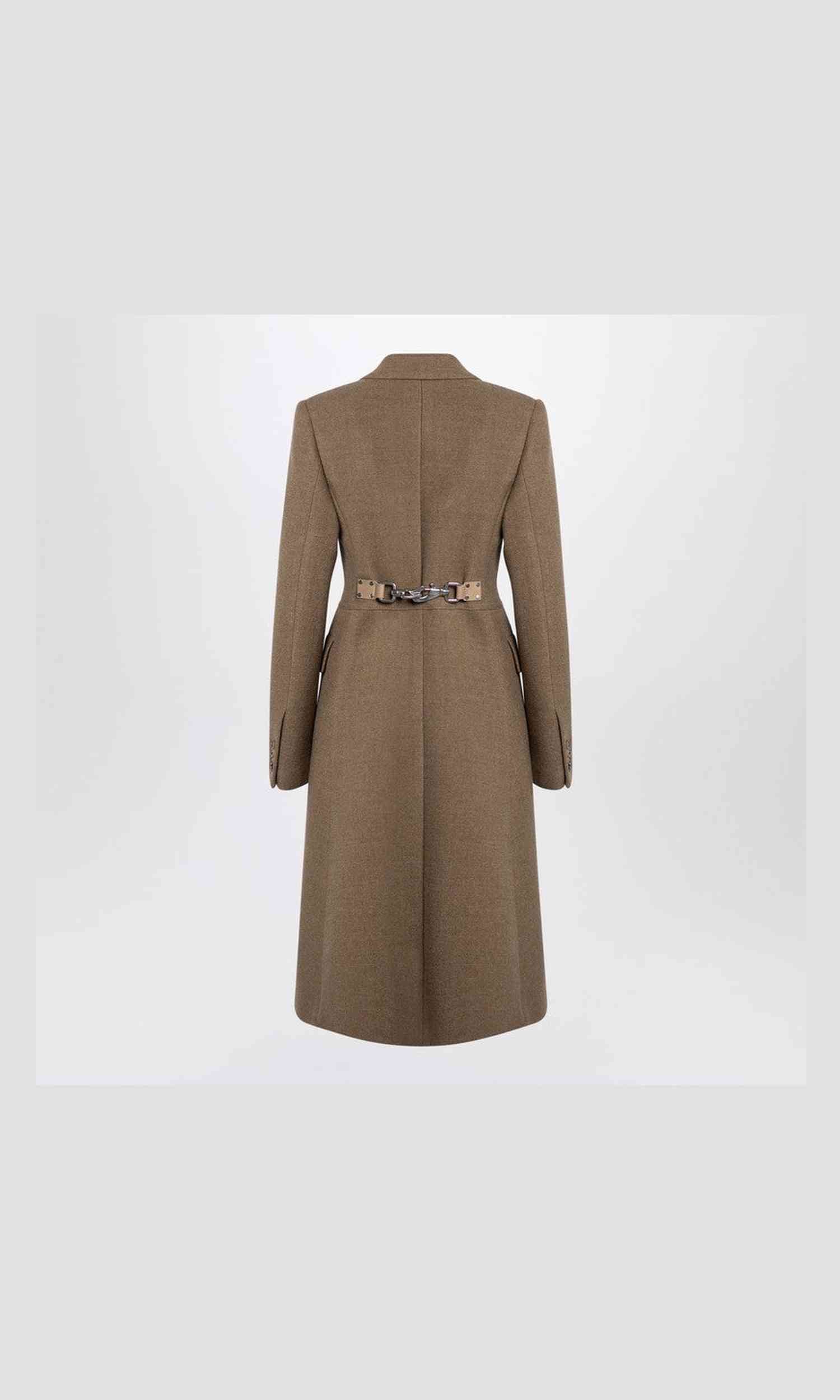 Burberry Beige single-breasted wool coat Glam Steals
