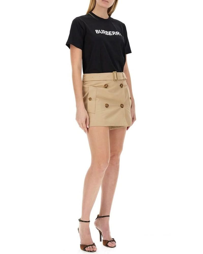 Burberry Black Cotton T-Shirt 