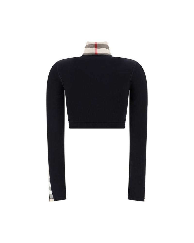 Burberry Black Elastane Sweatshirt Glam Steals