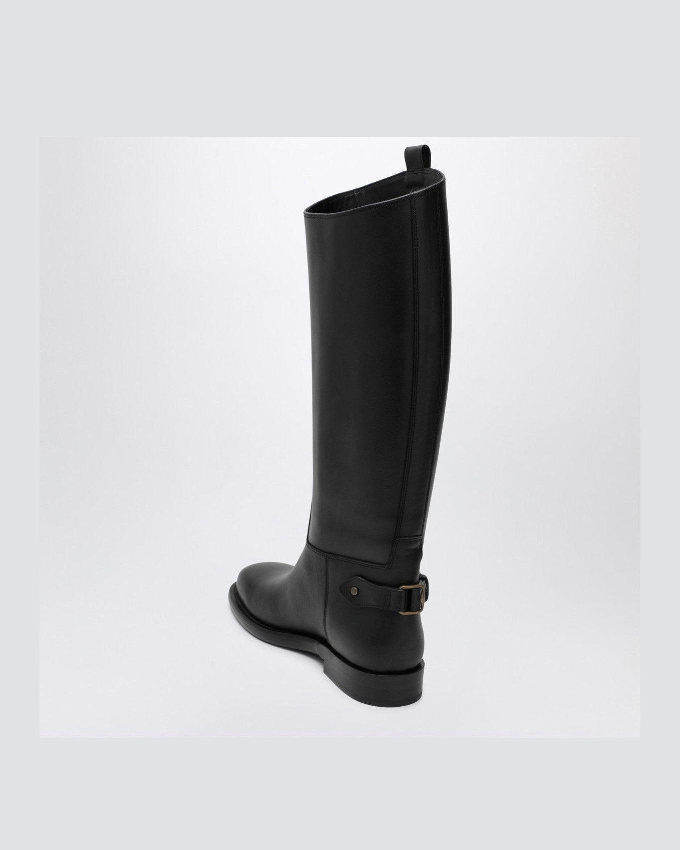 Burberry Black Leather Cavalier Boots Glam Steals