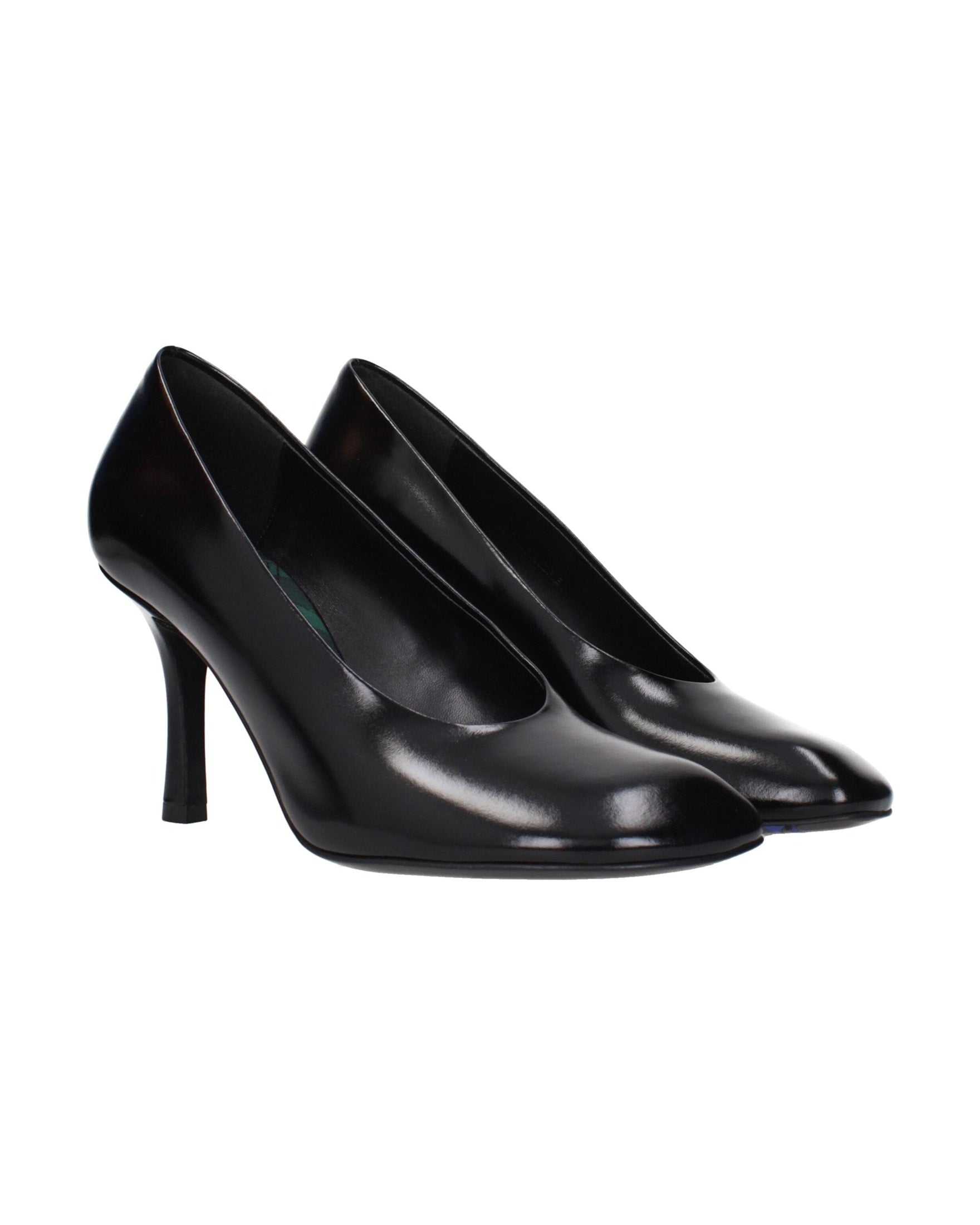 Burberry Black Leather High Heel Pumps Glam Steals
