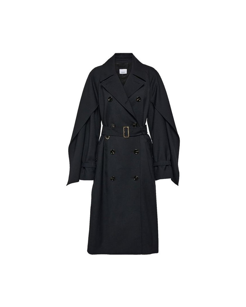 Burberry Black Polyester Coat Glam Steals