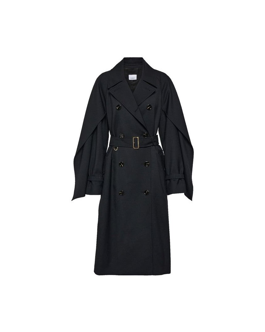 Burberry Black Polyester Coat 