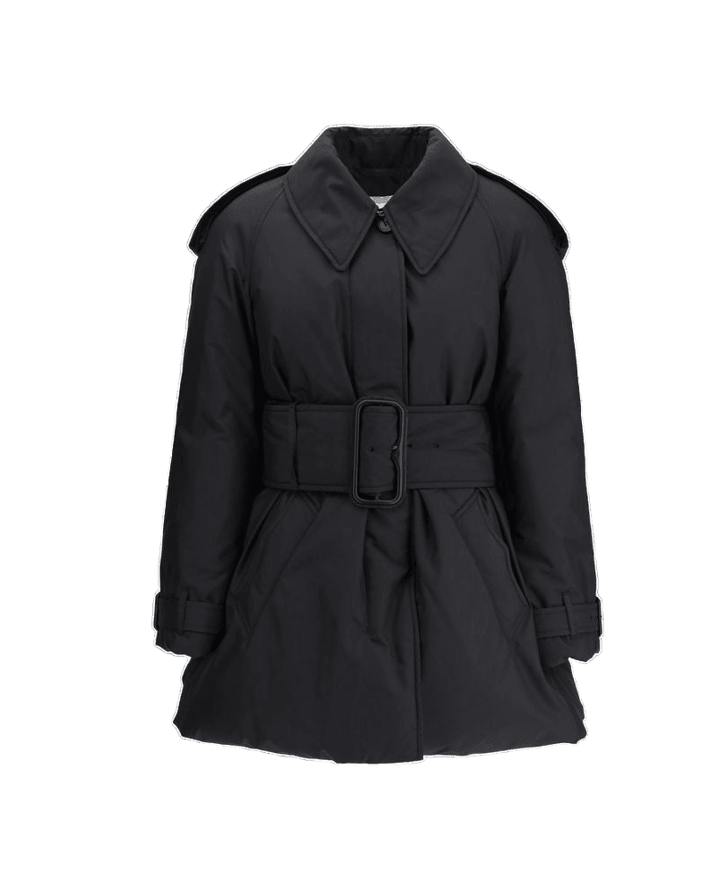 Burberry Black Polyester Coat Glam Steals