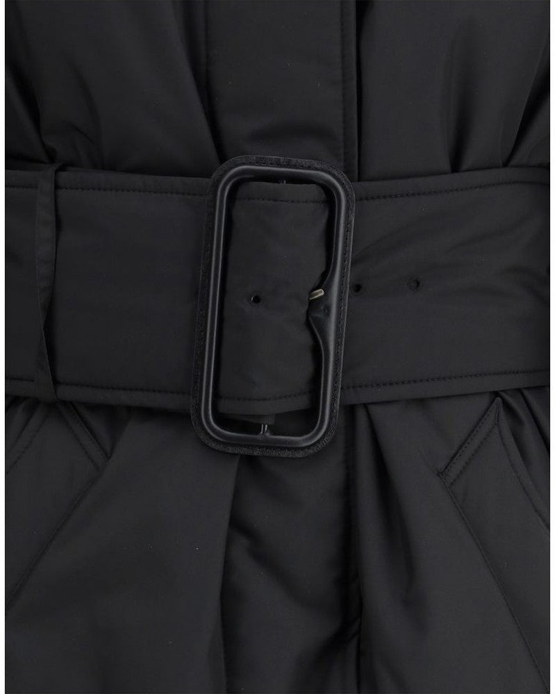Burberry Black Polyester Coat Glam Steals