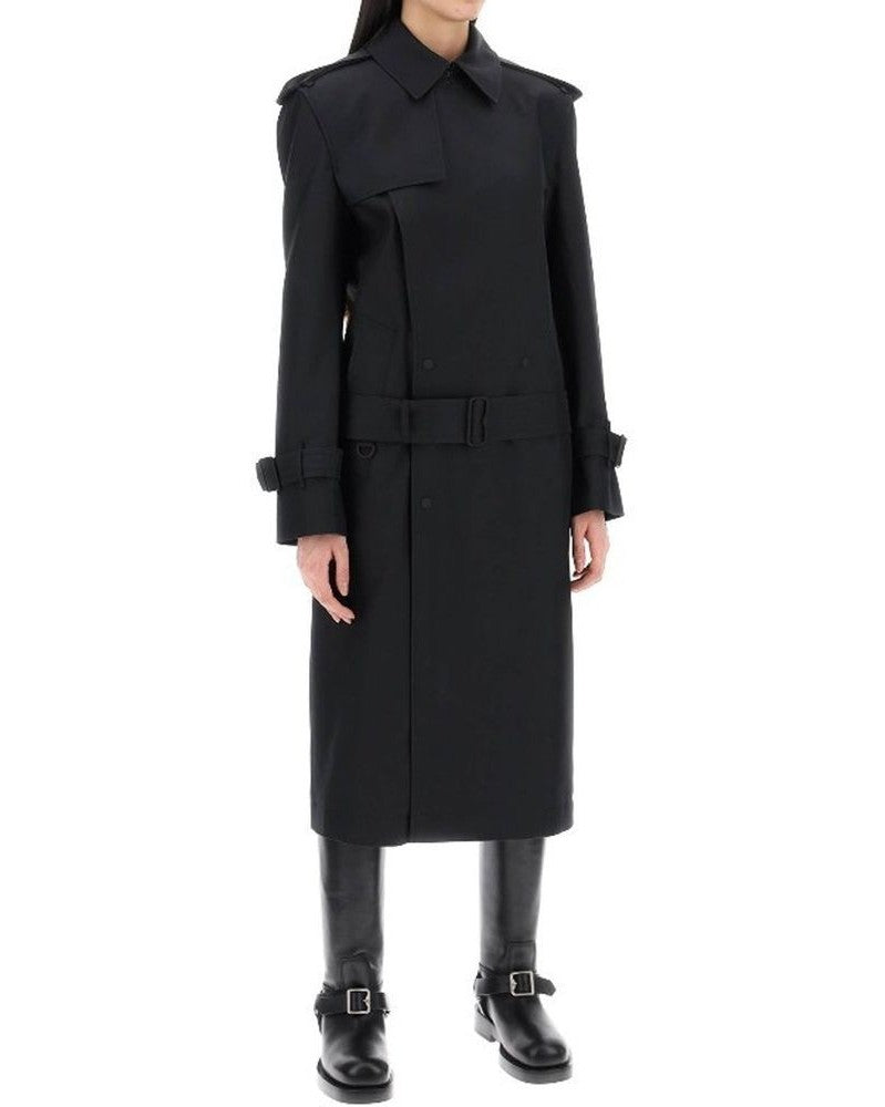 Burberry Black Polyester Coat 