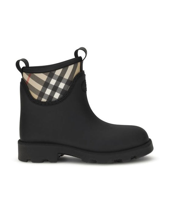 Burberry Black Rubber Ankle Boots Glam Steals