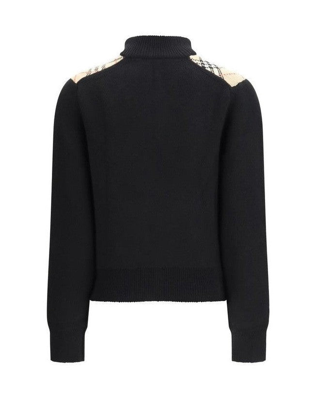 Burberry Black Wool Cardigan 