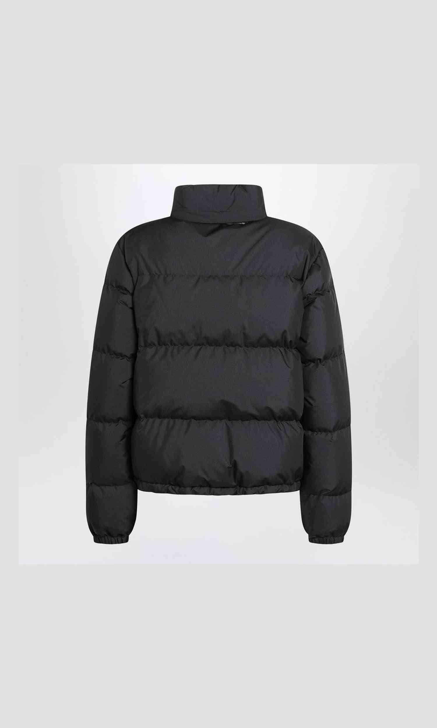 Burberry Black Zip Up Puffer Jacket with Check Detail Glam Steals