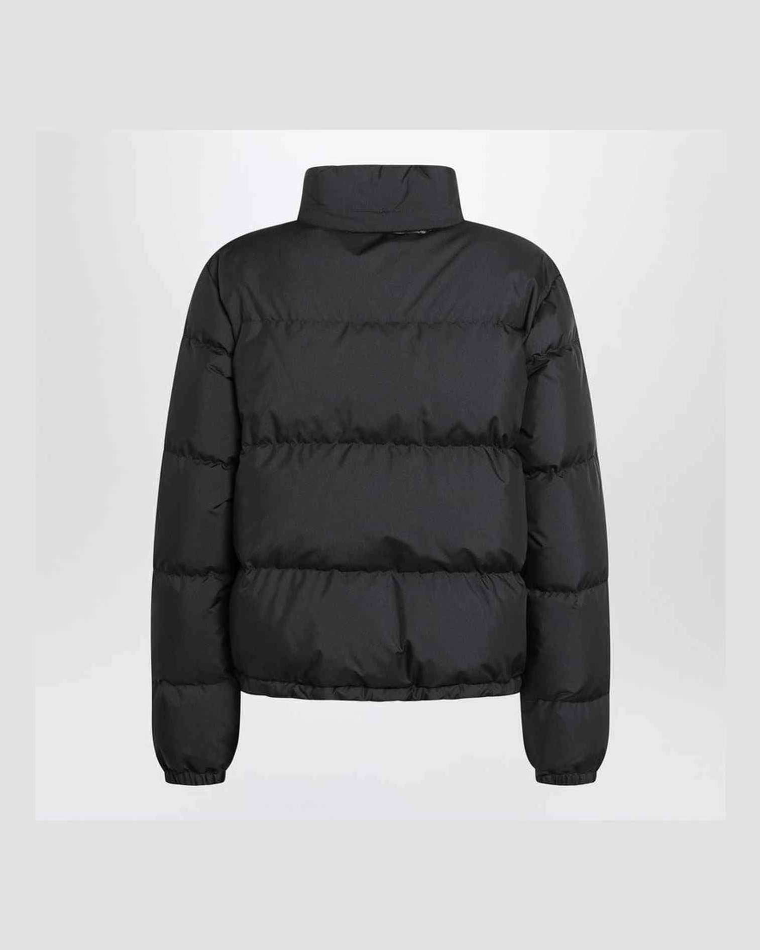Burberry Black Zip Up Puffer Jacket with Check Detail Glam Steals