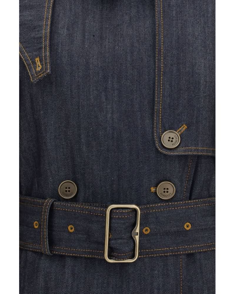 Burberry Blue Cotton Coat Glam Steals