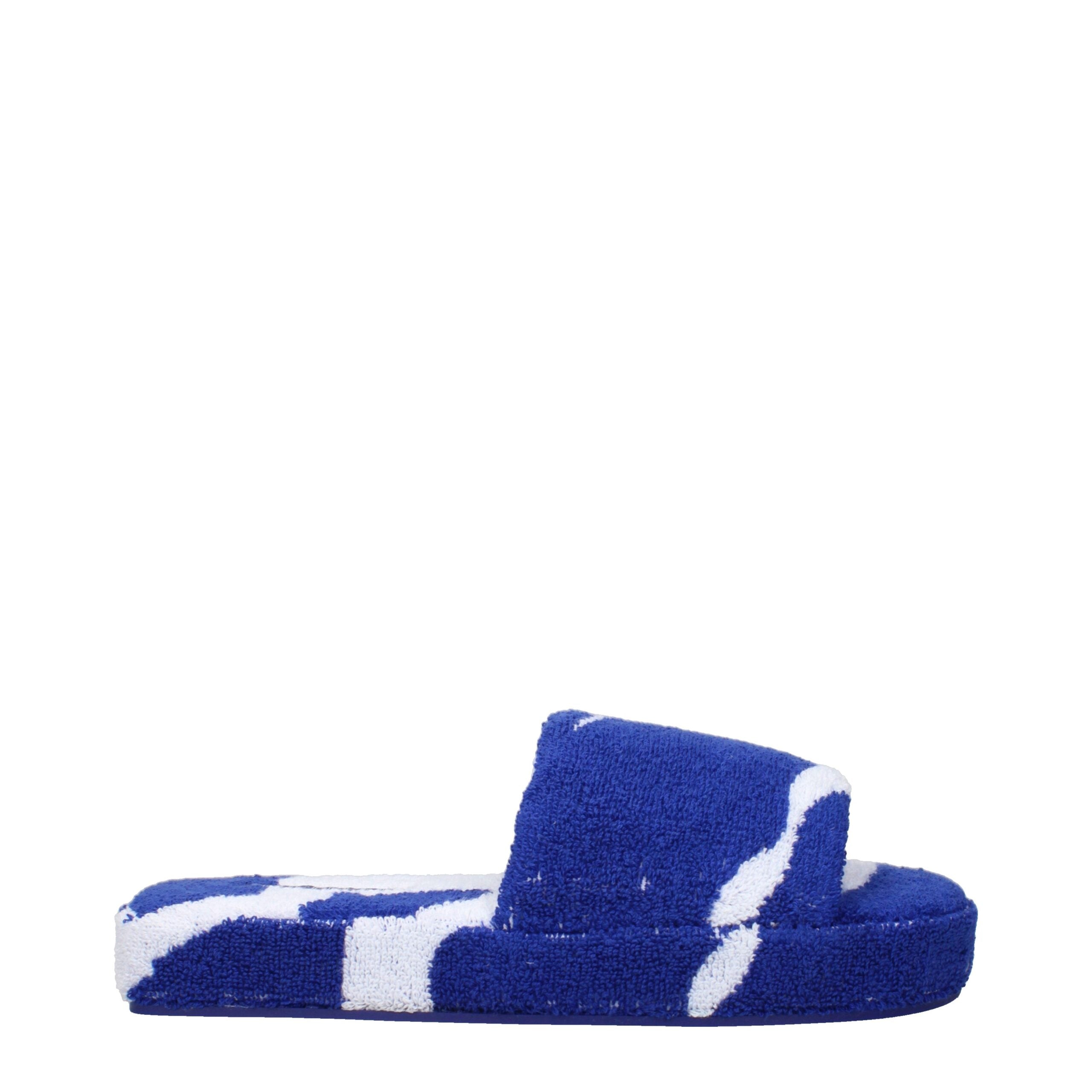 Burberry Blue Fabric Slippers Sandals Glam Steals