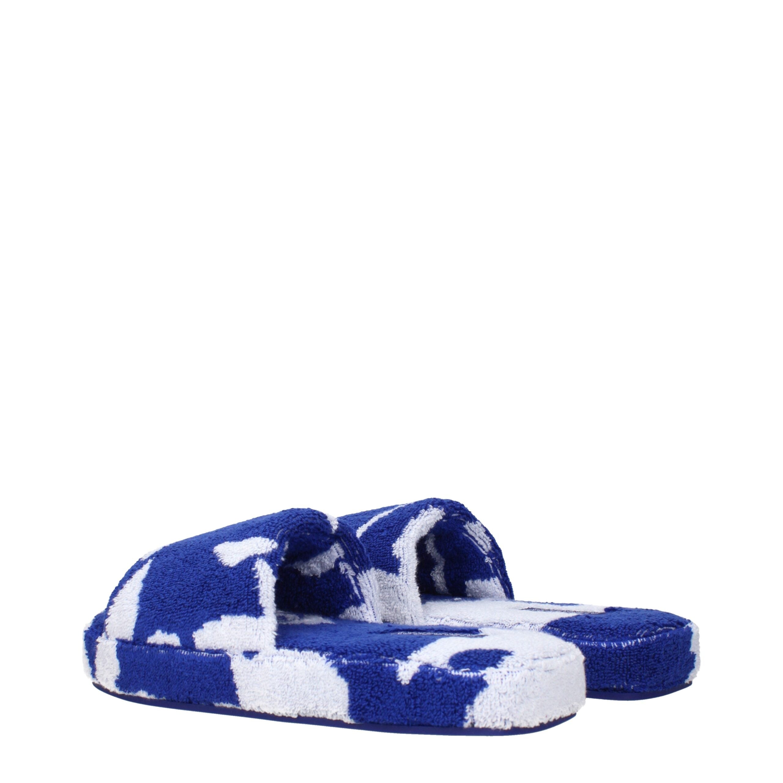 Burberry Blue Fabric Slippers Sandals Glam Steals