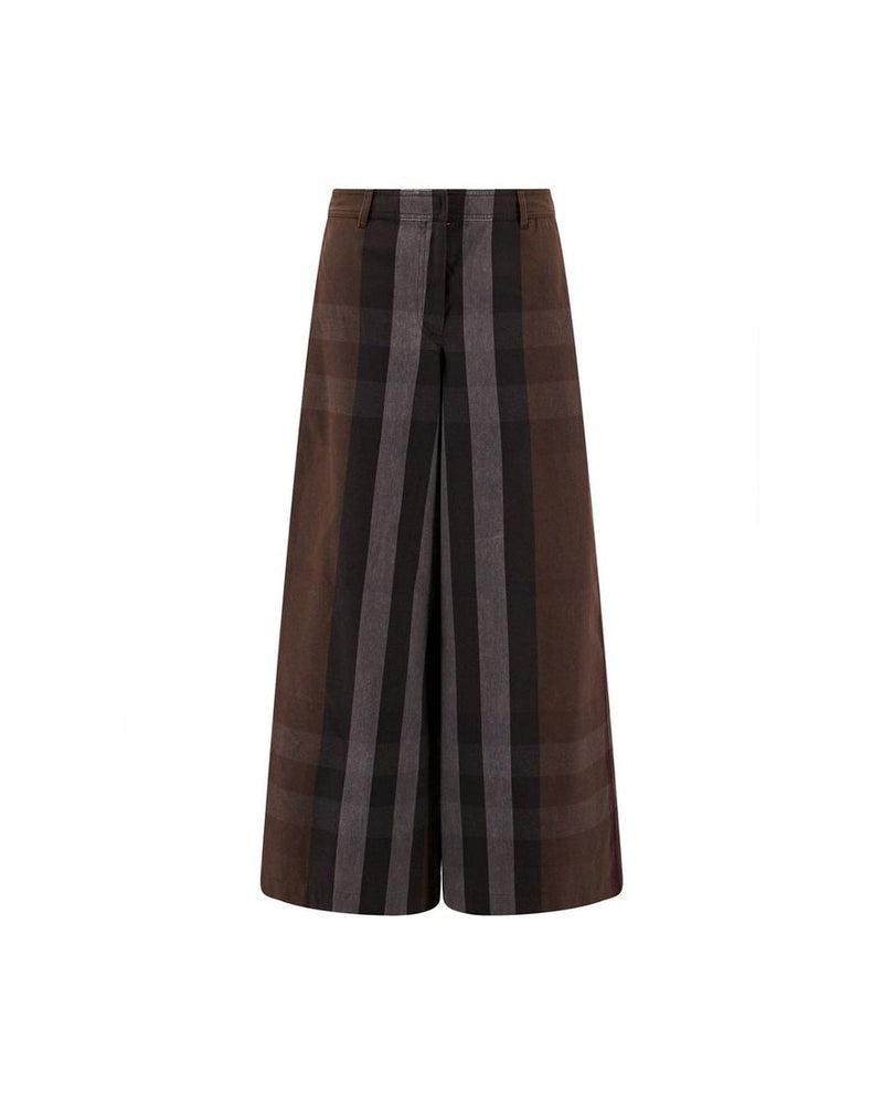 Burberry Brown Cotton Pant Glam Steals