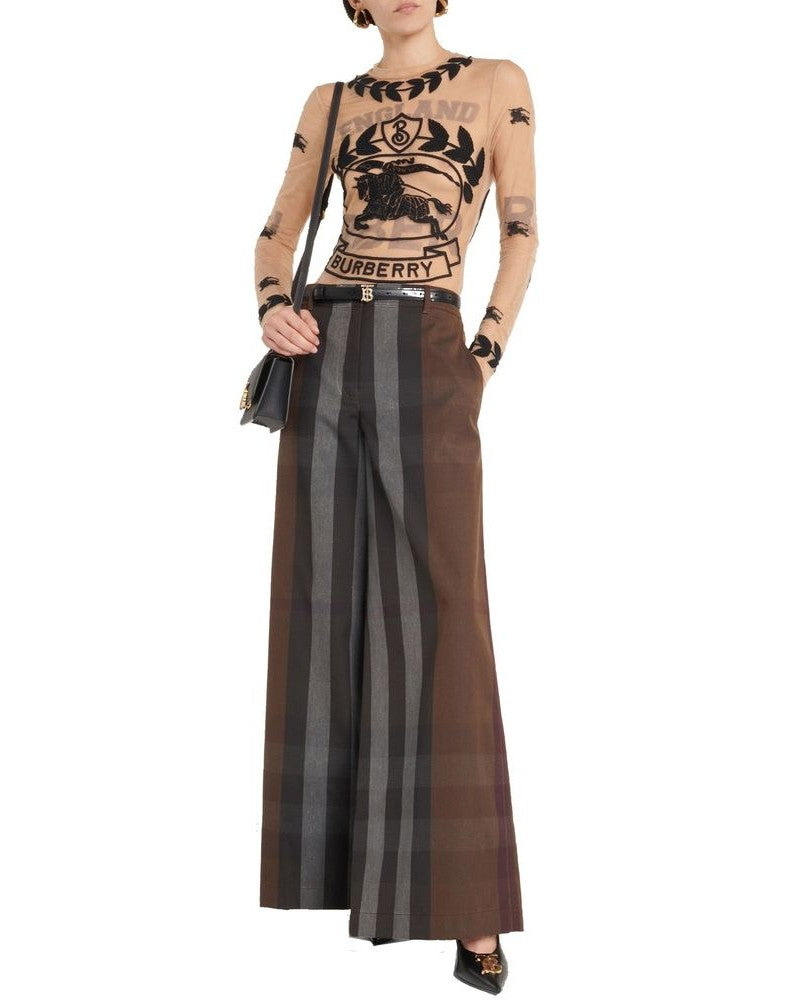 Burberry Brown Cotton Pant 