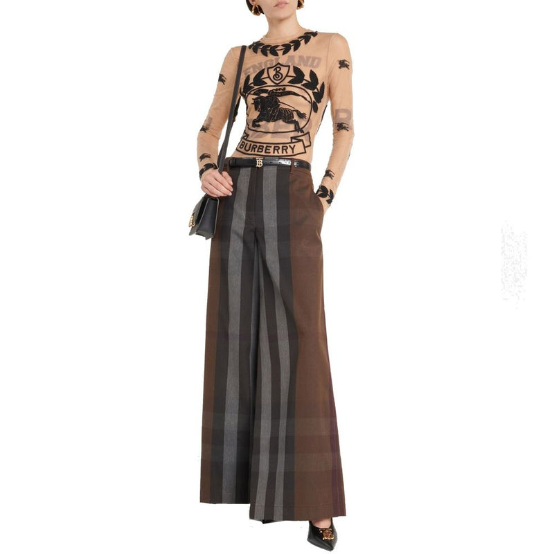 Burberry Brown Cotton Pant Glam Steals