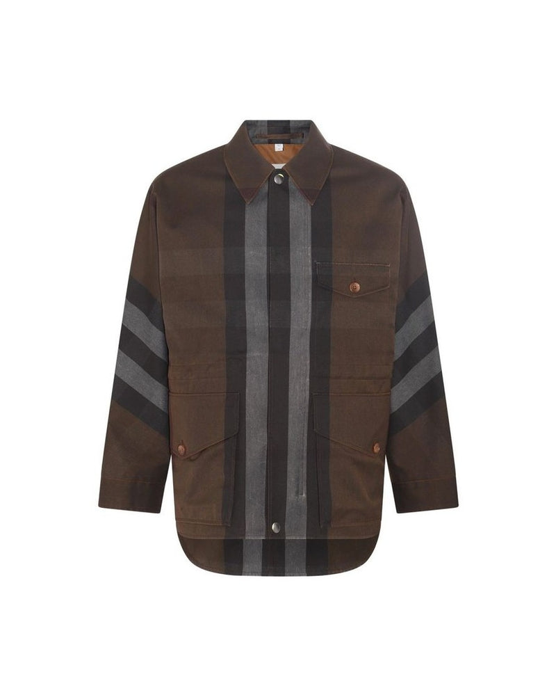 Burberry Brown Cotton Parka Glam Steals