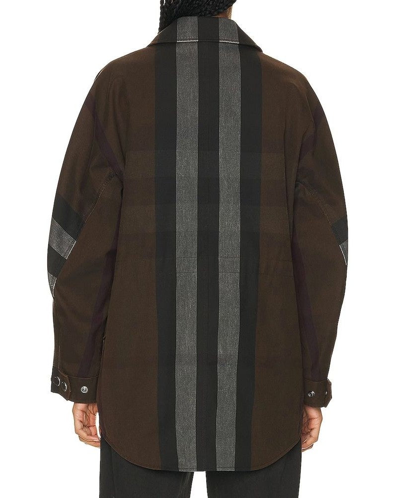 Burberry Brown Cotton Parka 