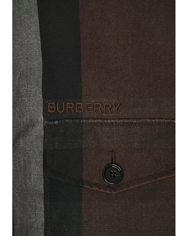 Burberry Brown Cotton Parka 