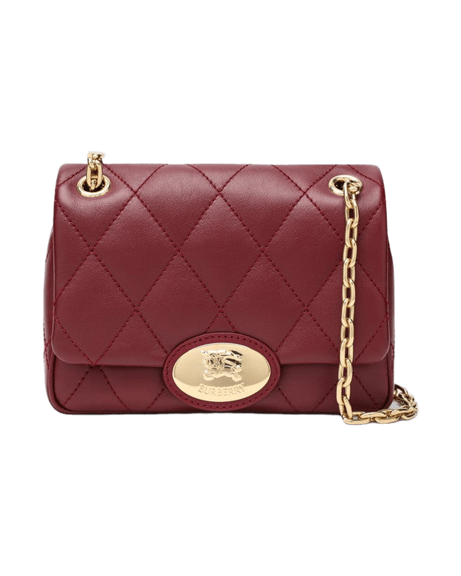Burberry Burgundy Strand Medium Bag Glam Steals