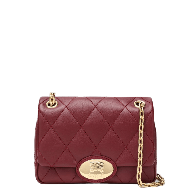 Burberry Burgundy Strand Medium Bag Glam Steals