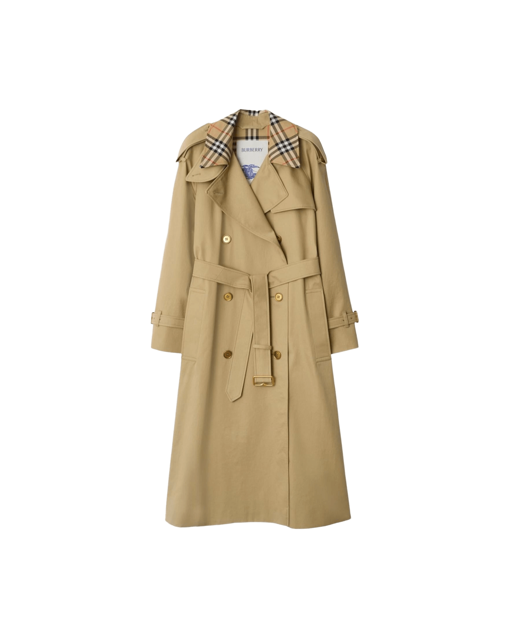 Burberry Castleford Medium Trench Coat with Check Collar Glam Steals